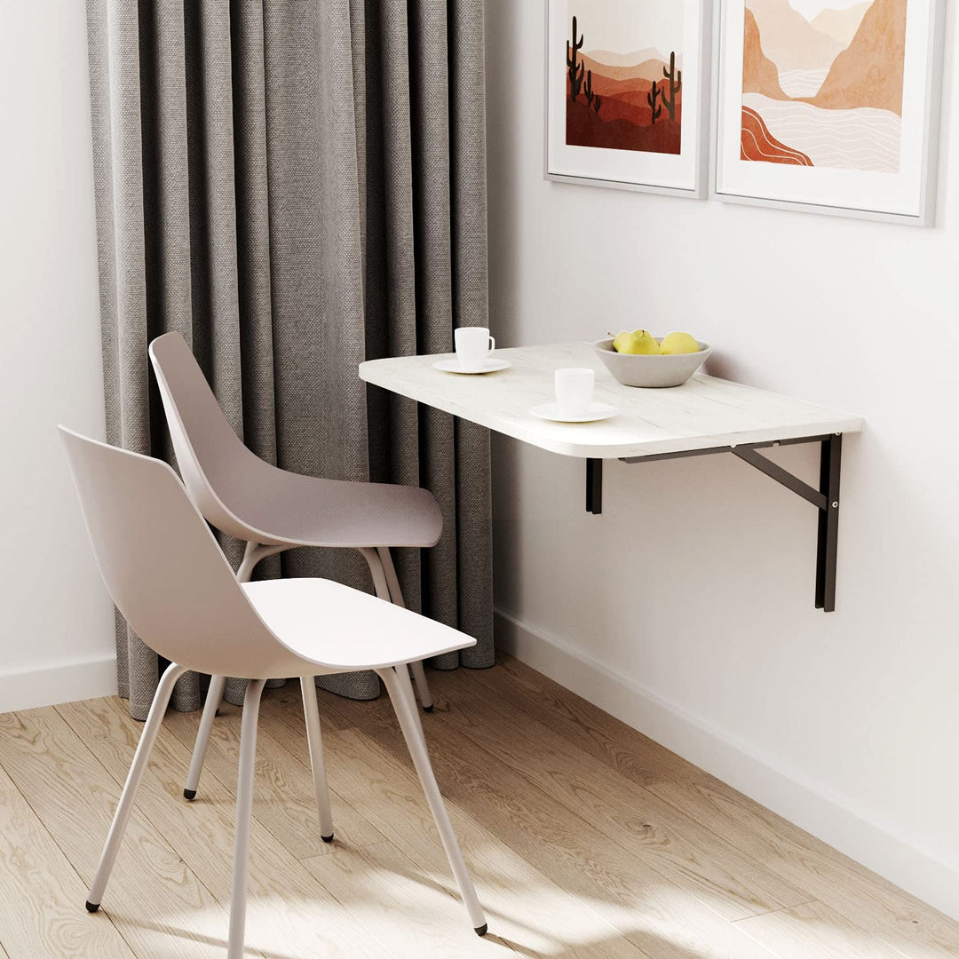 AKKE 60x60 | Wandklapptisch mit abgerundete Ecken Klapptisch Wandtisch Küchentisch Schreibtisch Kind