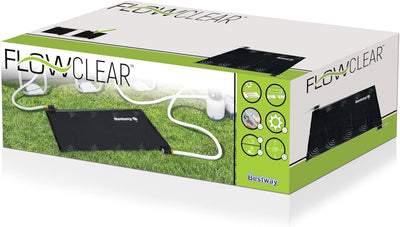 Bestway Flowclear Solar-Poolheizung für Filtersysteme, Clean Sun Powered Pool Pad, Schwarz, 110 x 17