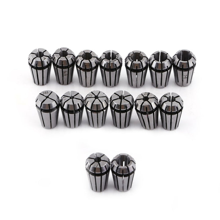 15 Stk/Set Zangen, ER11 Spannzangen Gravur CNC Drehmaschine Fräsen Chuck Tool Stahl der Federstahl 6