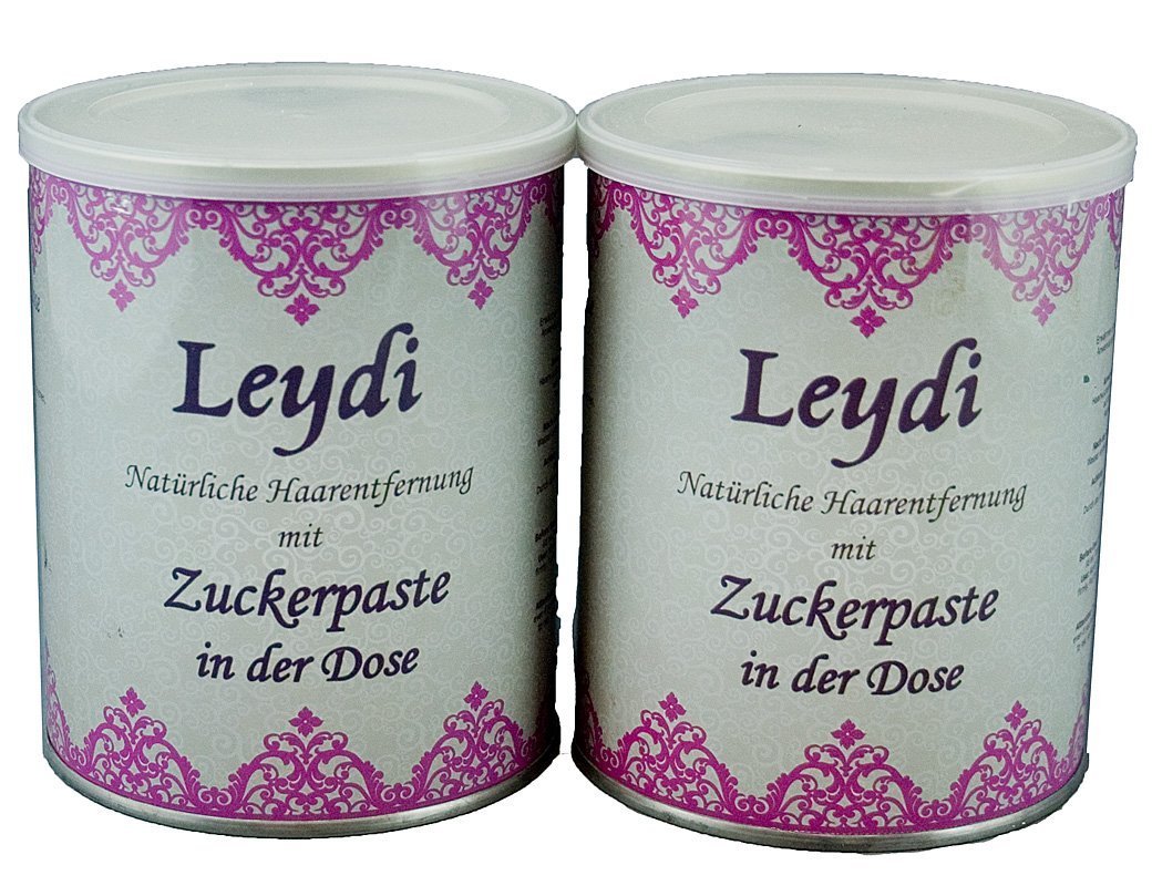 2x 1000g Leydi Zuckerpaste in der Dose - Nachfüllset für Sugaring und Haarentfernung zu Hause
