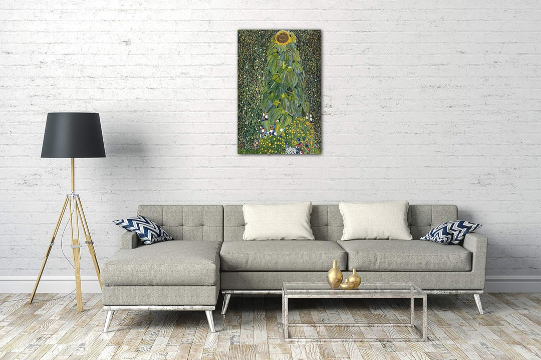 Leinwand (60x80cm): Gustav Klimt - Die Sonnenblume (1907) 60x80 cm, 60x80 cm