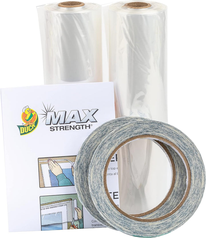 Duck 288070 Maximale Stärke Fenster-Isolationsset, farblos, 10 Pack 10 Pack Farblos, 10 Pack Farblos