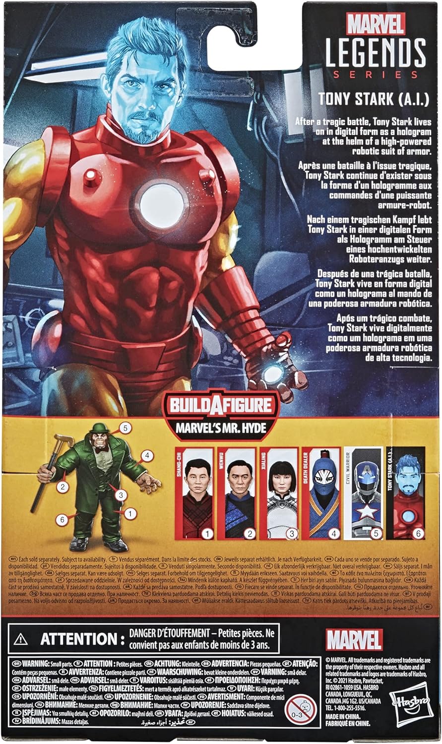 Hasbro Marvel Legends Series 15 cm grosse Tony Stark (A.I.) Action-Figur zum Sammeln, ab 4 Jahren