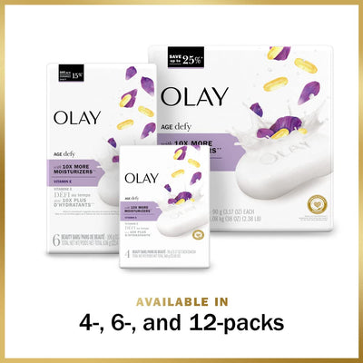 Olay Age Defying Beauty Bar Soap, 4 ct by Olay