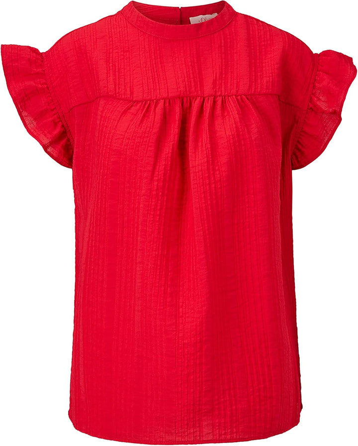 s.Oliver Damen 120.10.104.10.100.2064229 Bluse 40 Rot, 40 Rot