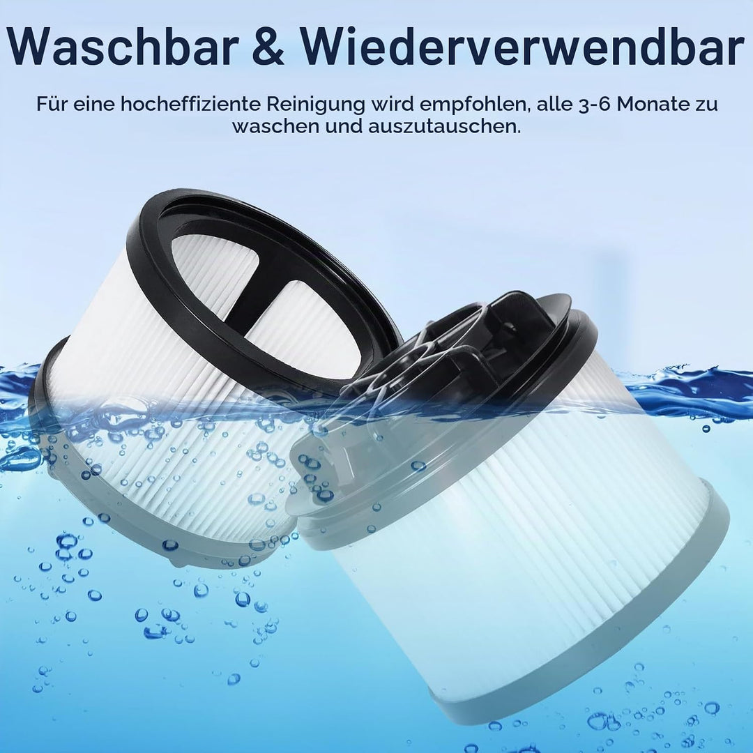 Hepa-Filter Ersatzteile für Levoit LVAC-200 Akku Staubsauger, 4 Nachmotor-HEPA-Filter, 4 Schaumstoff