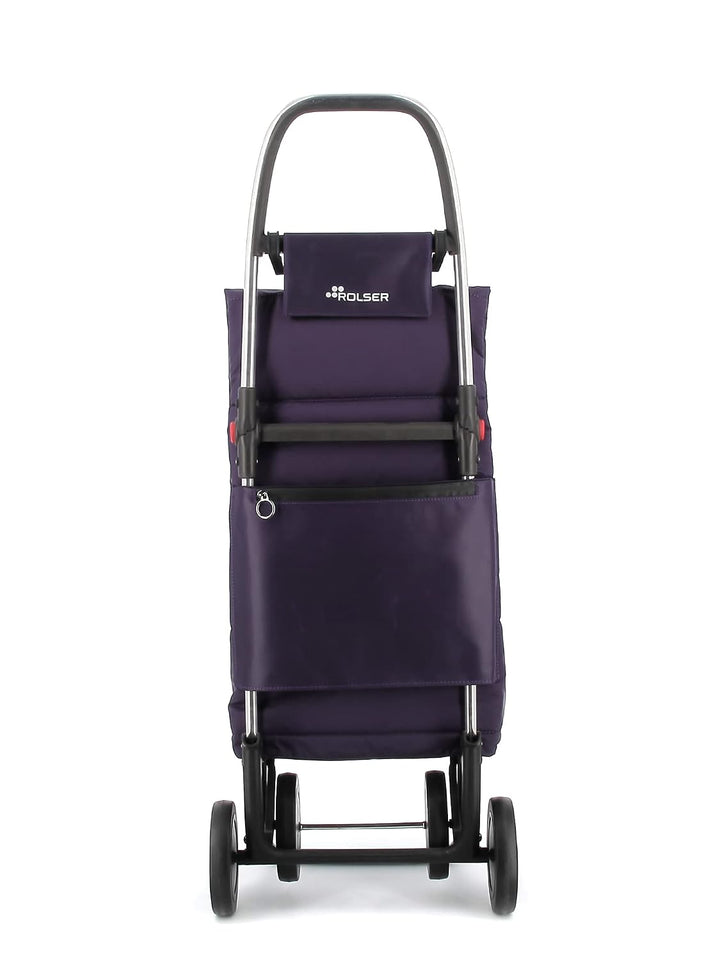 Klappbarer Einkaufstrolley Rolser Big Polar 4 Räder - Violett 4 Räder Zusammenklappbar Violett, 4 Rä