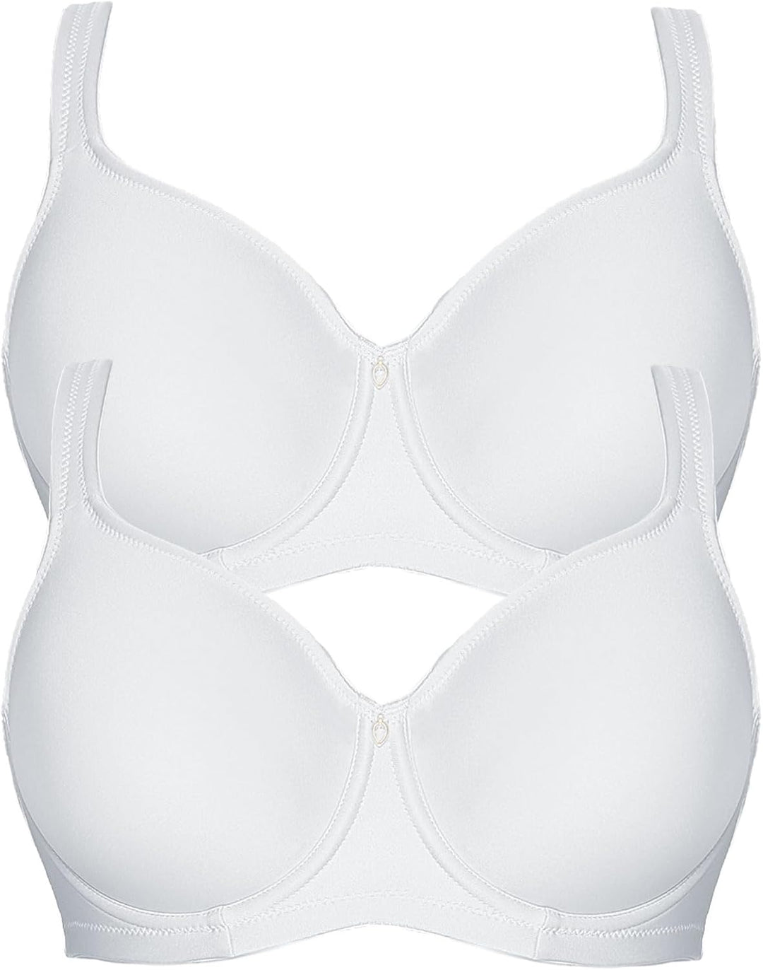 VIANIA! 2er Pack Minimizer Bügel BH Basic 14586 75F Weiss, 75F Weiß