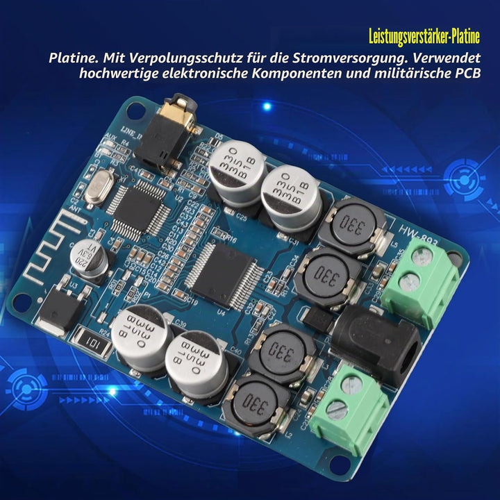 Audio-Leistungsverstärkerplatine TDA7492P Bluetooth V2.1 Dual Channel 2x25W Amplifier mit AUX Interf