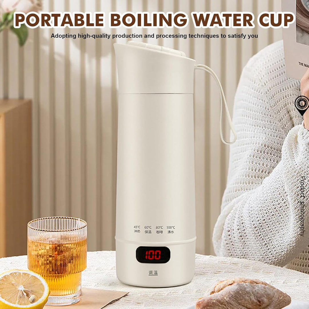 Kleiner Tragbarer Wasserkocher, 300W Reisewasserkocher, Reise Wasserkocher Klein, 400ML Mini Tragbar