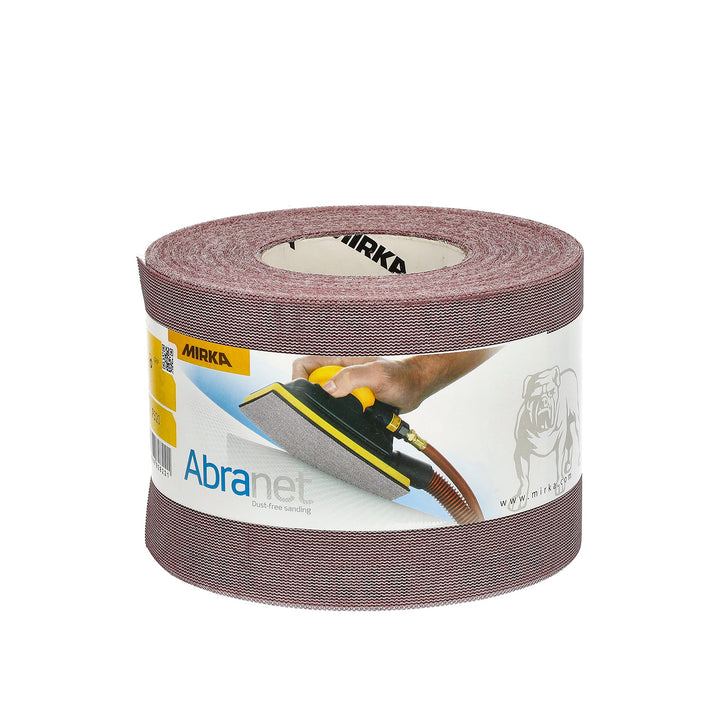 Mirka Abranet Netz-Schleifrolle 115 mm x 25 m Klett / Korn P320 / 1 Rolle / zum Schleifen von Holz,