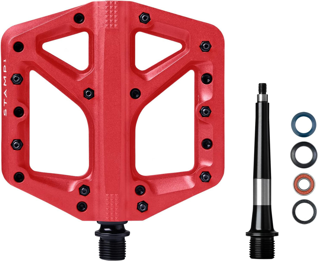 Crankbrothers Stamp Flat BMX/MTB Fahrradpedal – Plattform-Fahrradpedal, minimales Profil, Verstellba