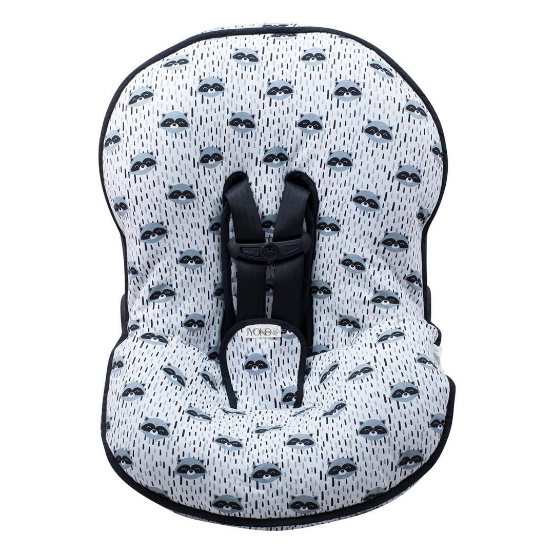 JYOKO KIDS Abdecken Gepolsterte Universal für Babyschale (RACCOON TOWN), RACCOON TOWN