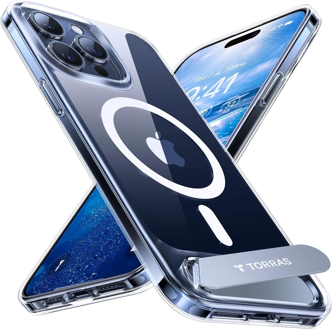 TORRAS [Marktneuheit für iPhone 15 Pro Hülle für MagSafe [Zertifizierte Militärschutz & TOP Magnetkr