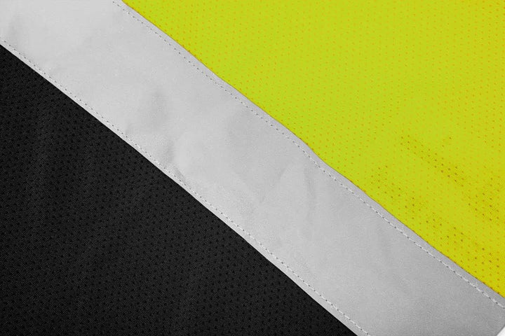 NEO TOOLS Profi Warnschutz T-Shirt Kurzarm Arbeitsshirt Arbeits warnshirt reflektierende Zonen Warns