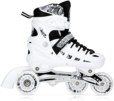 Nils Extreme Inline Skates 4in1 - Schlittschuhe Kinder - Inliner für Kinder und Erwachsene - ACEB7-L