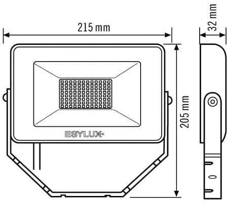 ESYLUX OFLBASICLED30W 3K WH EL10810824 LED-Aussenstrahler 30W Weiss