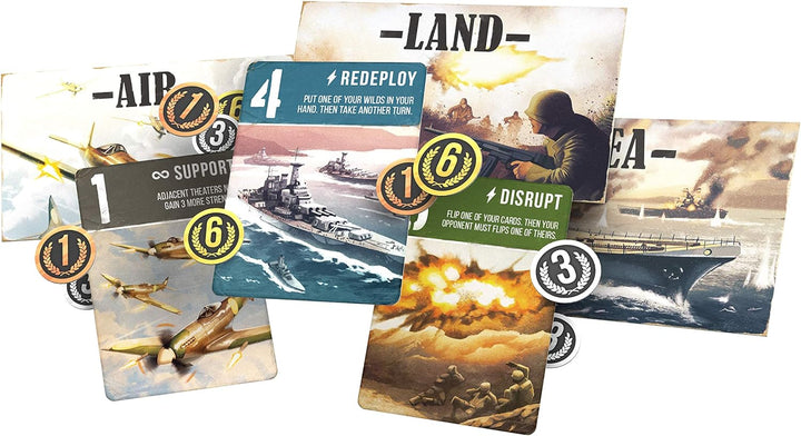Arcane Wonders , Air Land & Sea: Revised Edition, Card Game, Ages 14+, 2 Players, 20 Minutes Playing