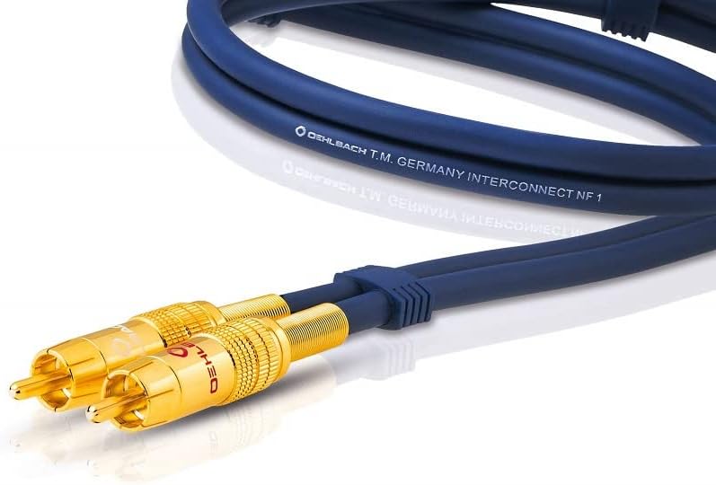 Oehlbach NF 1 Master 200 - Hervorragendes analoges Stereo Audio-Cinchkabel - 2X Cinch/2x Cinch, Voll