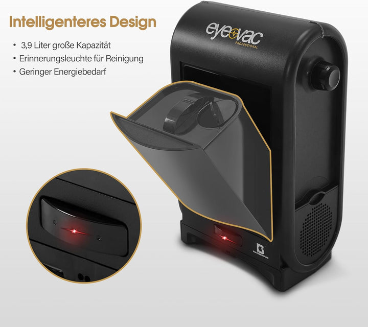 Barberpub Elektrische Kehrbesen Haarsauger mit Sensor Automatisch S200BK, Saugroboter mit Kabel, Sta