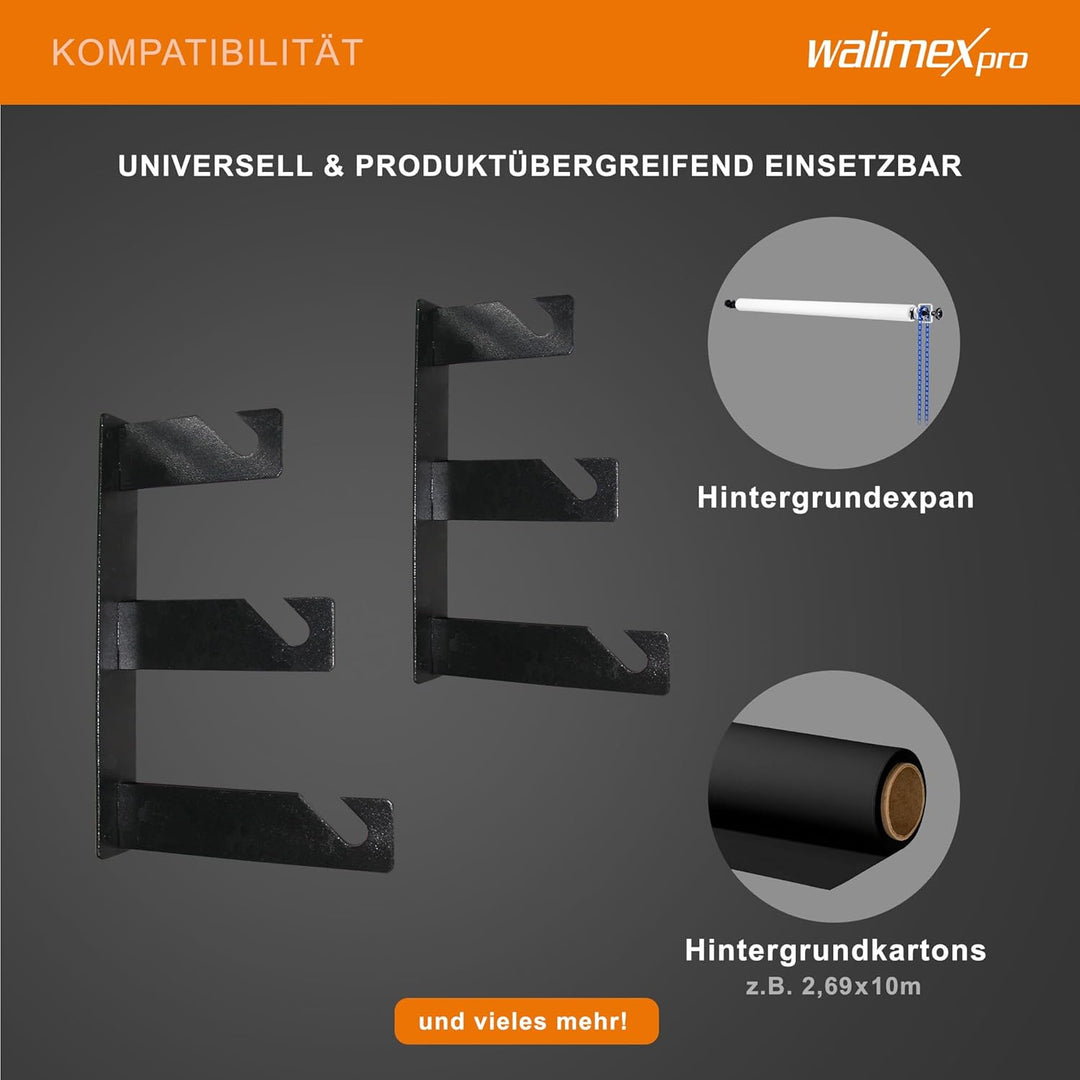 Walimex 3-fach Hintergrund haken (2er Set) nur Haken, nur Haken