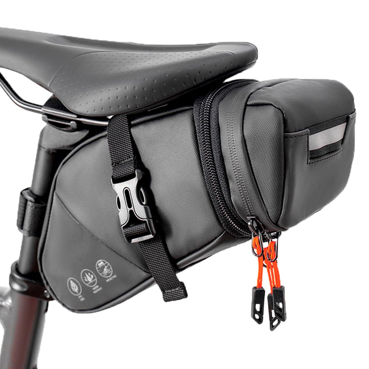 Fahrradsitztasche, wasserdichte Fahrradsatteltasche, erweiterbare Kapazität, Radfahren unter dem Sit