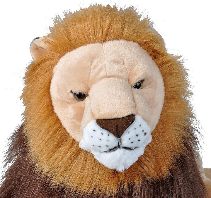 Wild Republic 17341 19322 Jumbo Plüsch Löwe, grosses Kuscheltier, Plüschtier, Cuddlekins, 76 cm, Löw