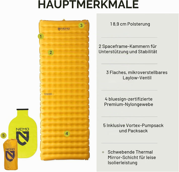 Nemo Tensor Trail, Regular Wide Regulär breit (182,9 x 63,5 cm), Regulär breit (182,9 x 63,5 cm)