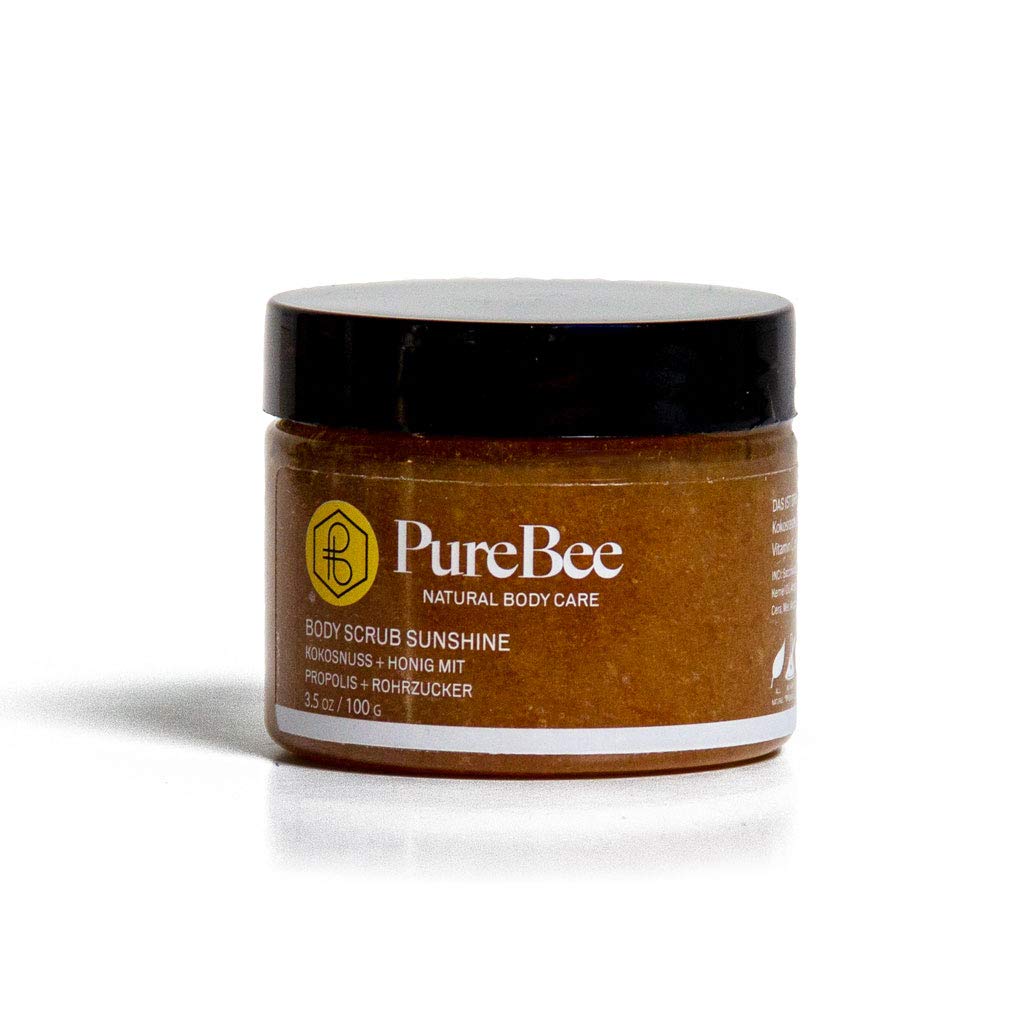 Kokos Körperpeeling mit Bienenwachs, Propolis & Honig | "Hi, I'm Sunshine!" | 2-in-1 Body Scrub: Rei