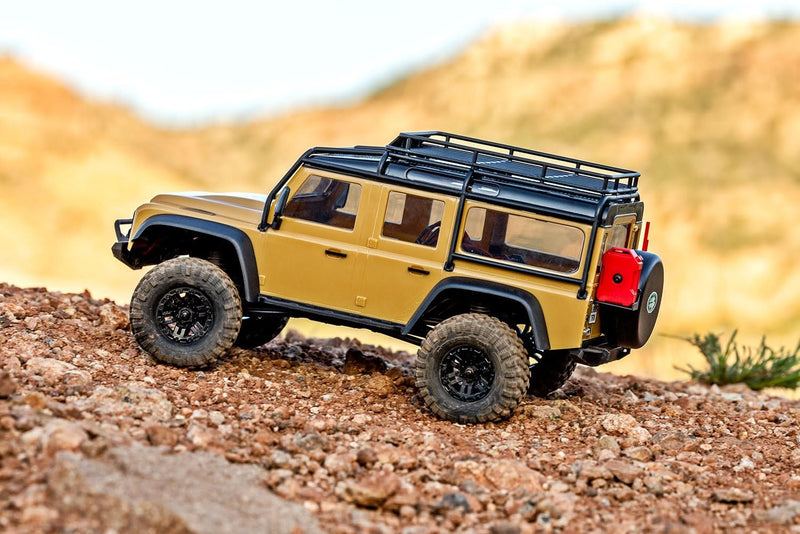 TRAXXAS TRX-4M 1/18 LD Land Rover Defender tan Scale-Crawler inkl. Akku/Lader 4WD RTR