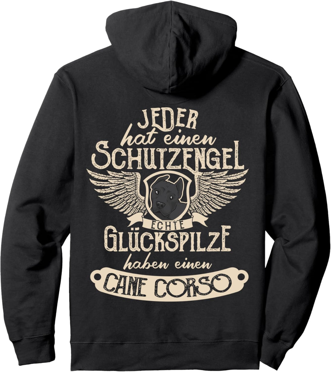 Cane Corso Italiano mit Schutzengel Spruch Pullover Hoodie