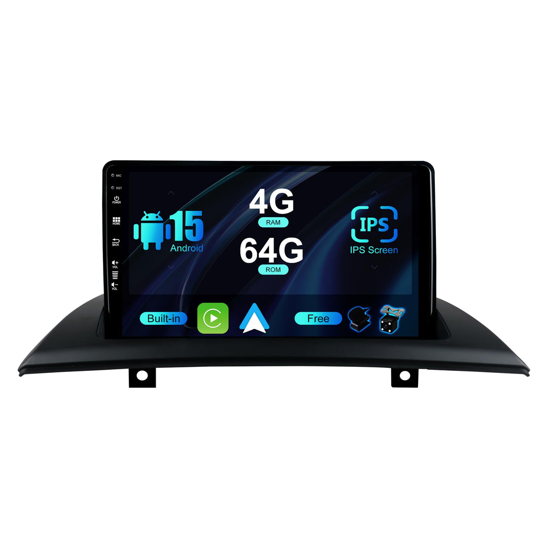 BXLIYER Android 12 IPS Autoradio Passt für BMW X3 E83 (2004-2012) - Eingebaut Carplay/Android Auto/D
