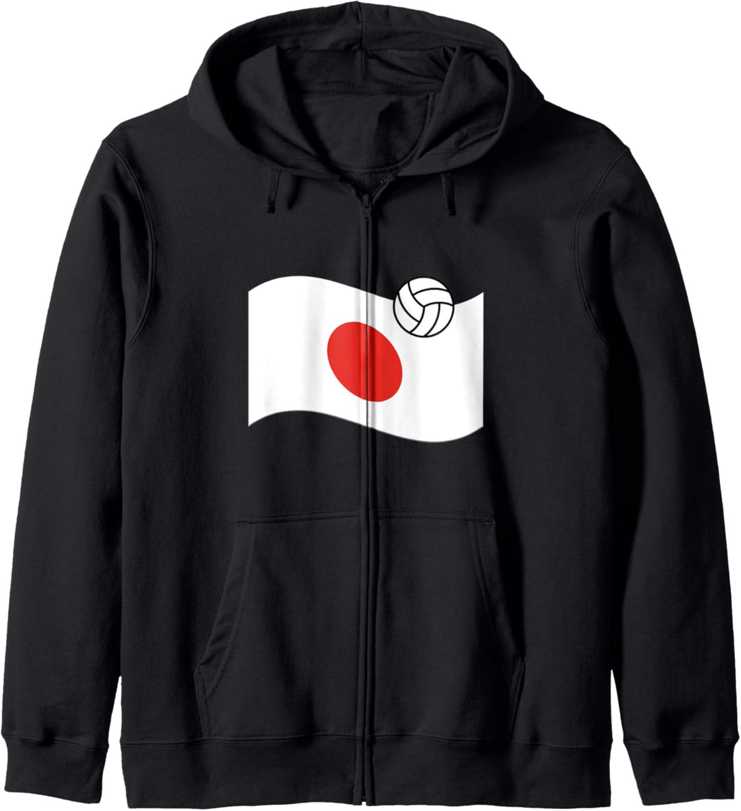 Japan Flag Volleyball Grafik / Japanischer Sport Pride Kapuzenjacke