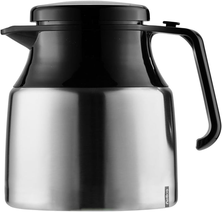 Helios Mondial Edelstahl-Isolierkanne, matt, 1,3 Liter