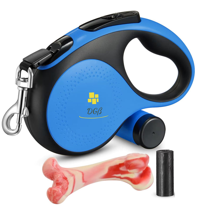 Ausziehbare Leine für kleine Hunde, Blau, bis 15 kg und 3 m (S, Blau) blau S, blau S