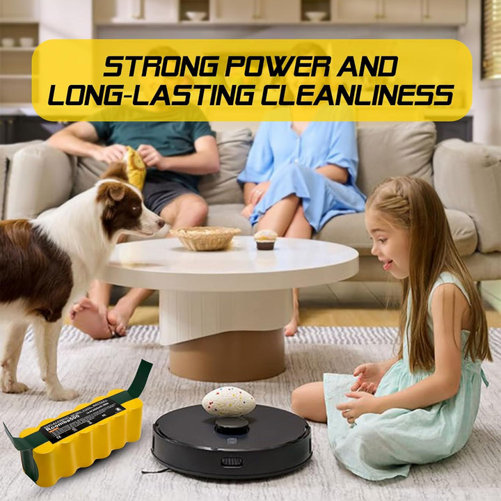 5000mAh/5.0Ah Ersatzakku für iRobot Roomba, Powtree 14,4V Akku für iRobot Roomba 500 600 800 900 510