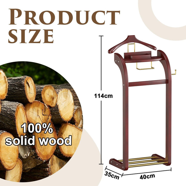 Stummer Diener aus Massiv Holz Herrendiener Stummer Damen Diener Kleiderbutler Herrendiener Stummer