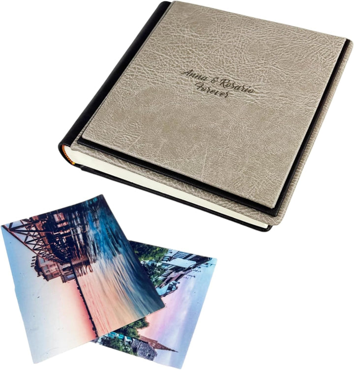 Fotoalbum - Eclissi Vintage - handgefertigte Herstellung aus Kunstleder, personalisierbar mit Gravur