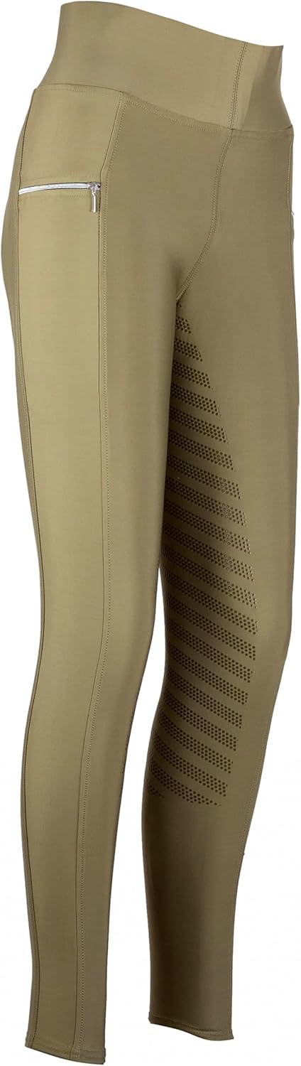 Lazura - Reitleggings für Damen Fenja | Vollbesatz aus Silikon | Reithose mit 2 seitlichen Handytasc
