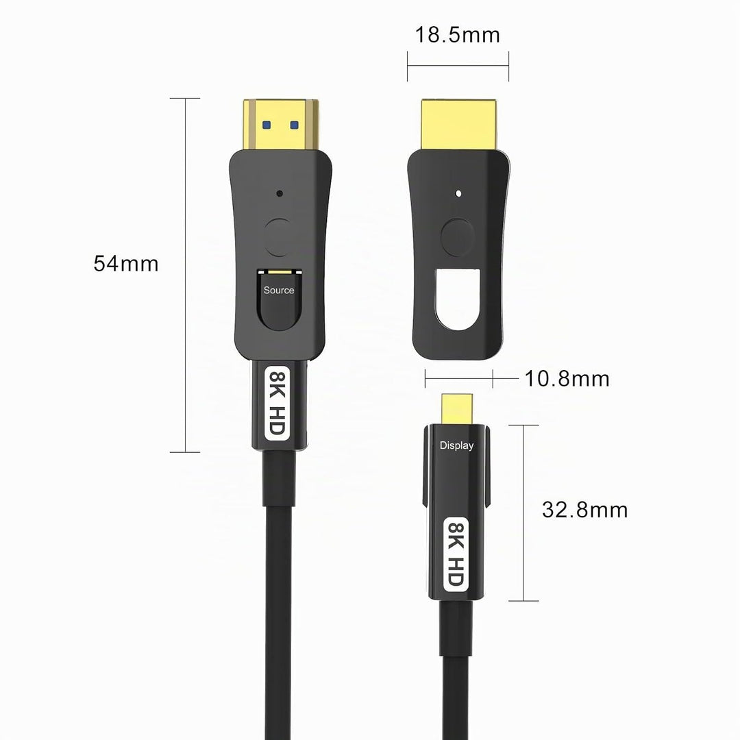 YIWENTEC HDMI Fibre Cable 4k@60Hz HDCP2.2 4:4:4 High Speed 18Gbps HDR 3D 4K2K HDMI Optic Fibre Cable