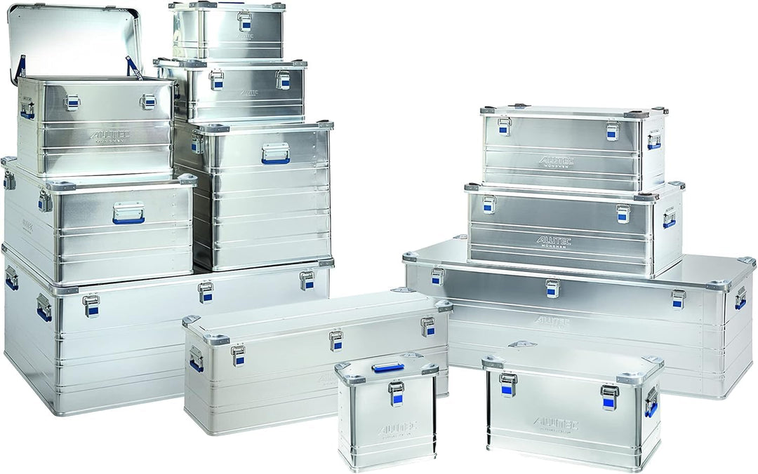 ALUTEC Aluminiumbox INDUSTRY 27 (Inhalt 27 l, Innenmasse (LxBxH) 350 X 245 X 315 mm, staub-/spritzwa