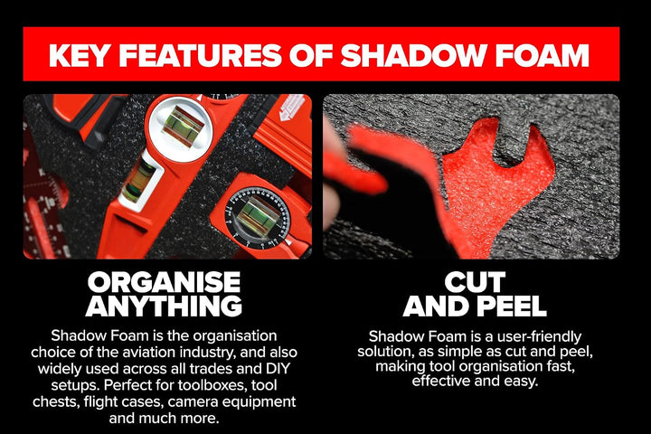 Shadow Foam Einlagen für Nuprol Large Hard Case | Cut and Peel Foam Einlagen für Nuprol Airsoft Case