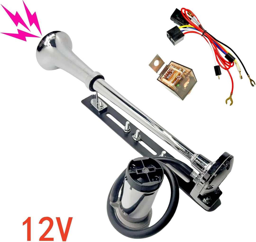 Autohupe LKW Hupe Lauter Lautsprecher Lufthupe silber Einstellbares Installationszubehör Air horn Ch