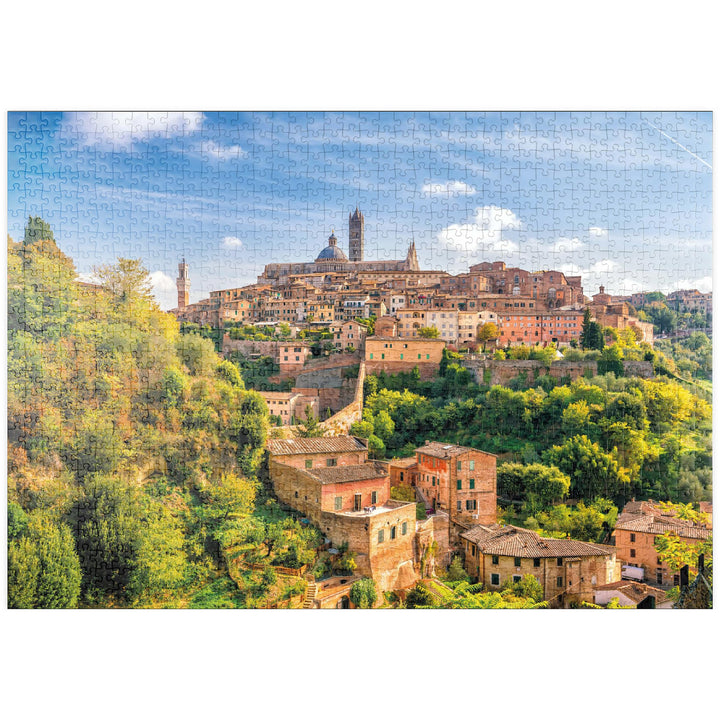 Panorama von Siena - Toskana, Italien - Premium 1000 Teile Puzzle - MyPuzzle Sonderkollektion von St