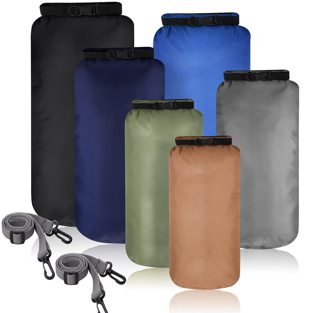 6 Stück wasserdichte Trockenbeutel Set Trockensack Leicht Luftdicht Packsack Set 20 L 15 L 10 L 8 L