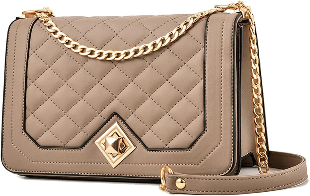 Travistar Kleine Umhängetasche, Damen, PU-Leder, Handtasche, Kette, Schultertasche, Messenger-Tasche