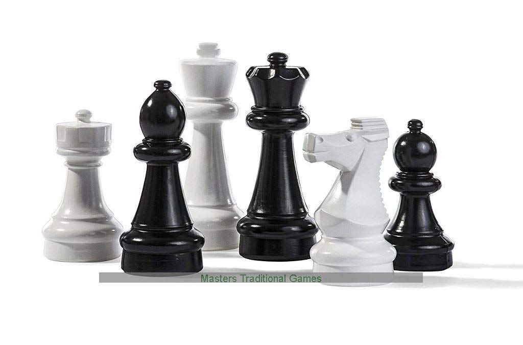 Rolly Toys 218912 - rollySchachspiel für den Garten (16x weisse und 16x schwarze Figuren, max. Höhe