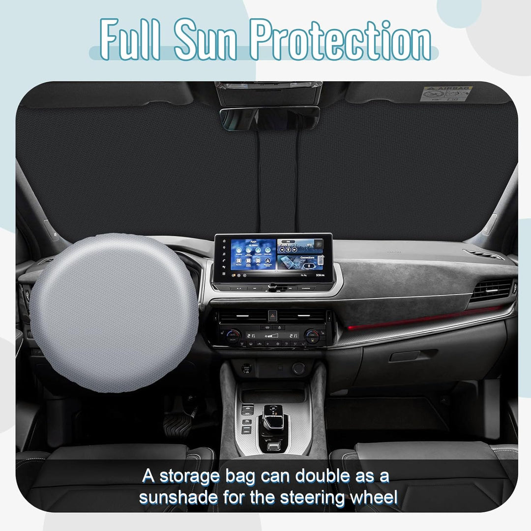 [Upgrade] CDEFG Kompatibel mit Nissan Qashqai J12 2021-2025 2026 Sonnenschutz Abdeckungen Frontschei