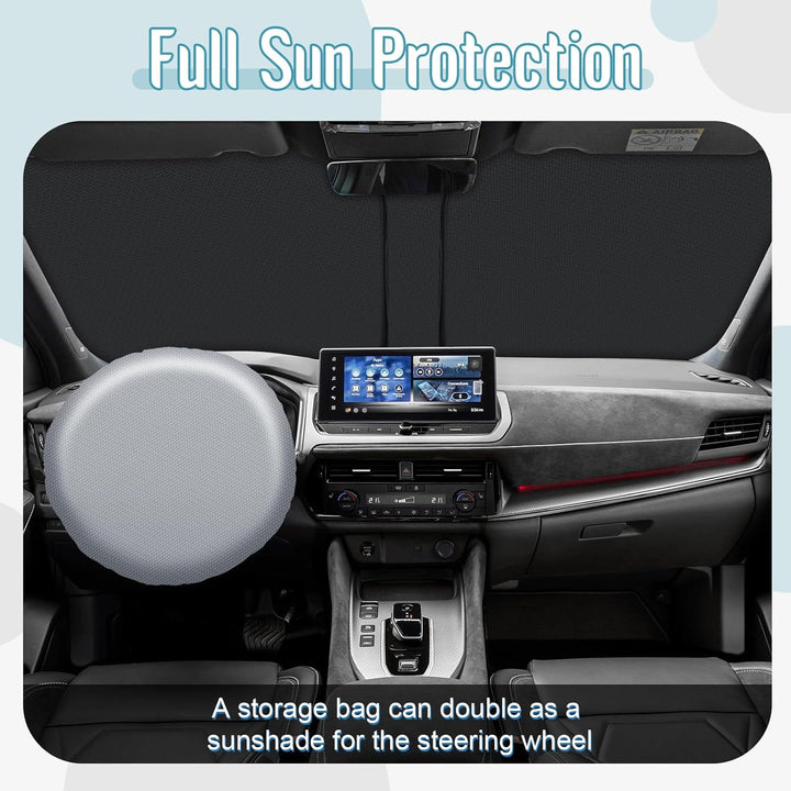 [Upgrade] CDEFG Kompatibel mit Nissan Qashqai J12 2021-2025 2026 Sonnenschutz Abdeckungen Frontschei