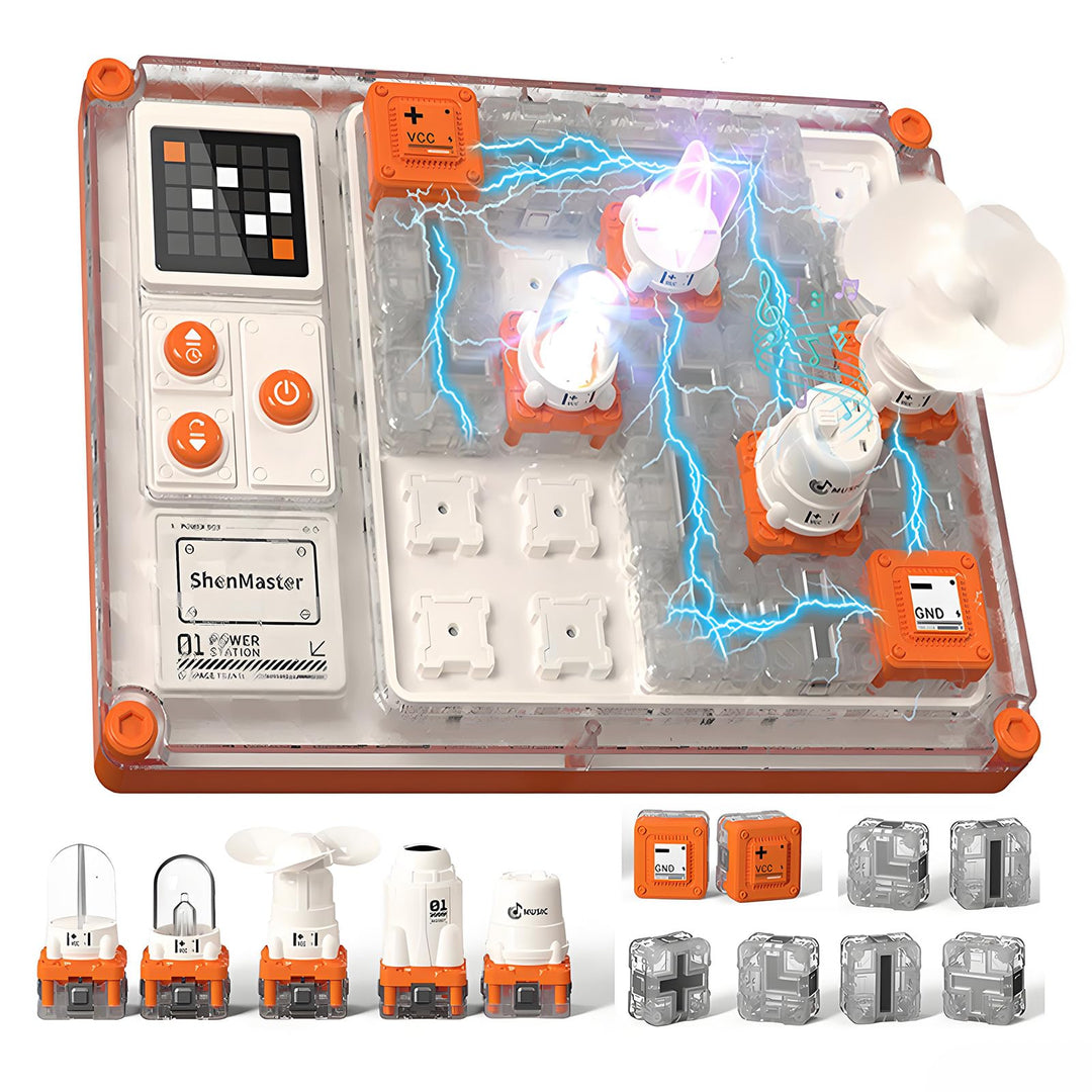 STEM Elektronik Lernspielzeug ab 3 Jahren,Edition mit 500+ Schaltungen, LED Display & wiederaufladba
